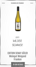 2017 WILDER  SILVANER             EDITION SENAY GÜLER  Weingut Weigand Franken       SILVANER AUS FRANKEN   ZU DEN DETAILS